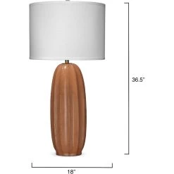 Beckham 36.5 Inch 150.00 Watt Tan Table Lamp Portable Light -Jamie Young Store 1beck tlca 2