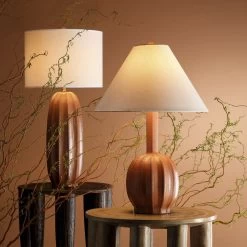 Cole 30.5 Inch 150.00 Watt Tan Table Lamp Portable Light -Jamie Young Store 1cole tlca 4