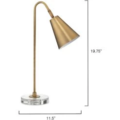 Gazette 20 Inch 60.00 Watt Antique Brass Task Lamp Portable Light -Jamie Young Store 1gaze tlab 6