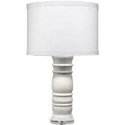Monument 32 Inch 150.00 Watt White Marble Table Lamp Portable Light