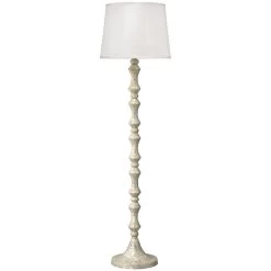 Ornate Pillar 66 Inch 150.00 Watt MOP Floor Lamp Portable Light