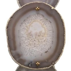 Trinity 25 Inch 40 Watt Pale Lavender Agate & Antique Brass Table Lamp Portable Light -Jamie Young Store 1trin lglv 1