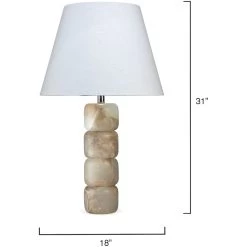 Veneto 31 Inch 100.00 Watt Brown Table Lamp Portable Light -Jamie Young Store 1vene tlba 5