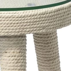 Anchor 20 X 16 Inch White Side Table -Jamie Young Store 20anch stwh 7