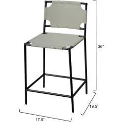 Asher 36 Inch Grey Counter Stool 9 Asher 36 Inch Grey Counter Stool -Jamie Young Store 20ashe csdg 2