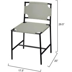 Asher Grey Dining Chair -Jamie Young Store 20ashe dcdg 2