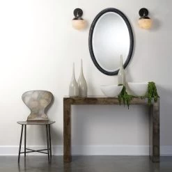 Charlemagne 48 X 15 Inch Acid Washed Metal Console Table -Jamie Young Store 20char coaw 4