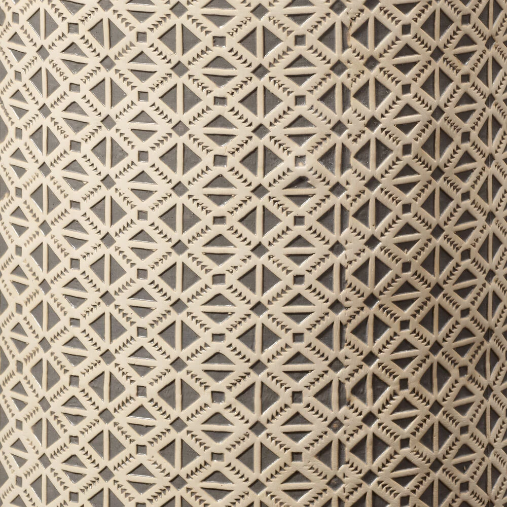 Charlotte 18 X 13 Inch Cream And Grey Side Table 4 Charlotte 18 X 13 Inch Cream And Grey Side Table - Image 4