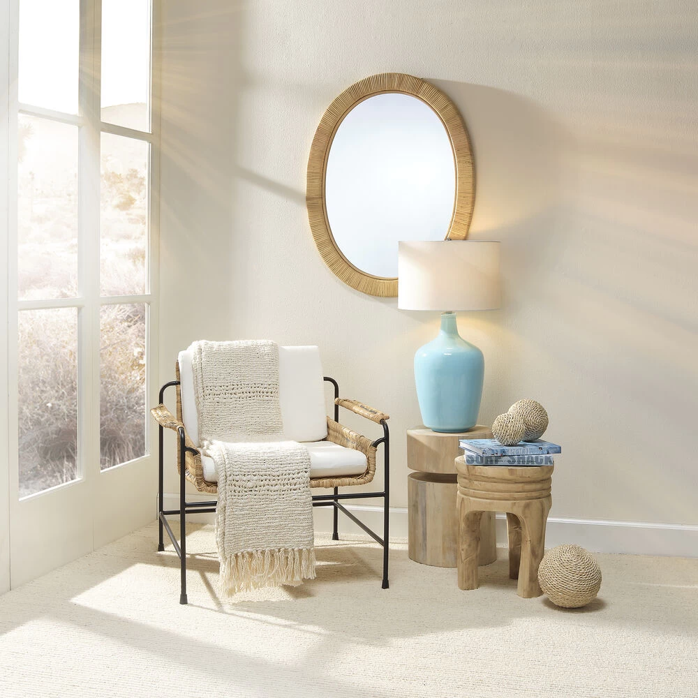 Dylan 19 X 13 Inch White Wash Side Table 5 Dylan 19 X 13 Inch White Wash Side Table - Image 5