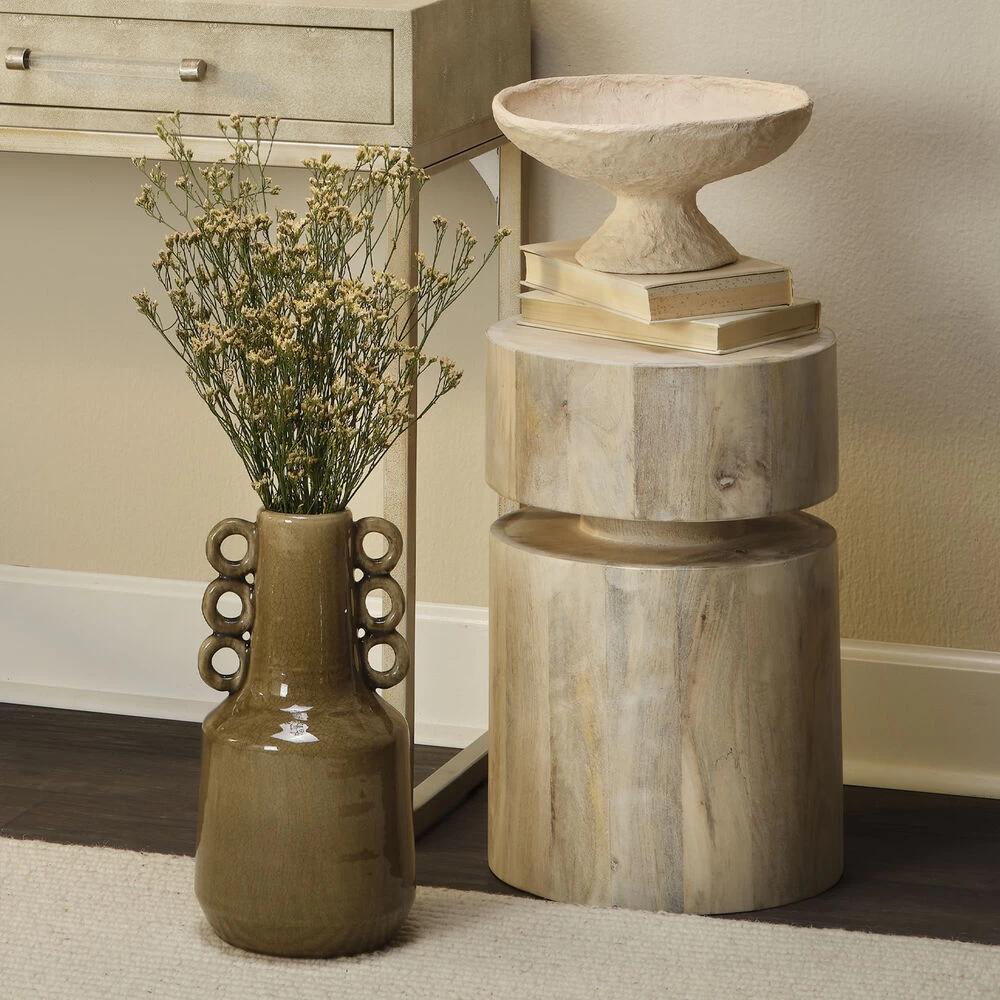 Dylan 19 X 13 Inch White Wash Side Table 7 Dylan 19 X 13 Inch White Wash Side Table - Image 7