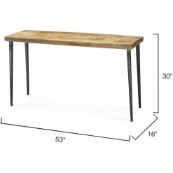 Farmhouse 53 X 16 Inch Natural Wood Console Table -Jamie Young Store 20farm cona 5