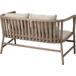 Grayson Off White Linen & Grey Washed Wood Settee 13 Grayson Off White Linen & Grey Washed Wood Settee -Jamie Young Store 20gray sewna 3