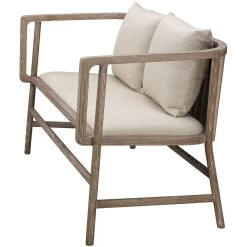 Grayson Off White Linen & Grey Washed Wood Settee 15 Grayson Off White Linen & Grey Washed Wood Settee -Jamie Young Store 20gray sewna 5