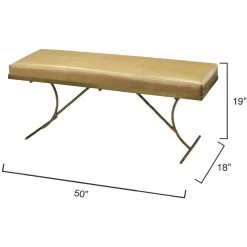 Kai Antique Brass Bench -Jamie Young Store 20kai beca 2