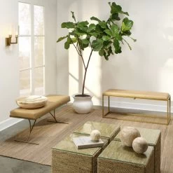 Kai Antique Brass Bench -Jamie Young Store 20kai beca 4
