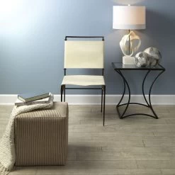 Kai 24 X 24 Inch Black Forged Iron W/ Clear Tempered Glass Top Side Table 13 Kai 24 X 24 Inch Black Forged Iron W/ Clear Tempered Glass Top Side Table -Jamie Young Store 20kai stbk 5