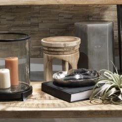 Mesa 17 X 13.5 Inch Natural Wood Wooden Stool -Jamie Young Store 20mesa stwd 5