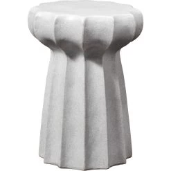 Oyster 19 X 13 Inch Grey Side Table