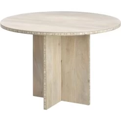 Sama White Patina Bistro Dining Table