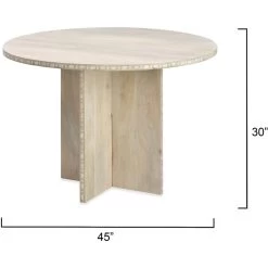 Sama White Patina Bistro Dining Table 6 Sama White Patina Bistro Dining Table -Jamie Young Store 20sama bina 2