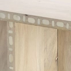 Sama 24 X 20 Inch White Patina Side Table -Jamie Young Store 20sama stna 3