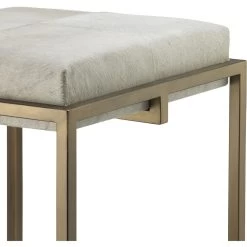 Shelby 30 Inch White Hide & Antique Brass Bar Stool 5 Shelby 30 Inch White Hide & Antique Brass Bar Stool -Jamie Young Store 20shel bswh 1