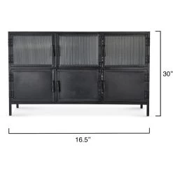 Vitrino 50 Inch Black 6 Door Console -Jamie Young Store 20vitr6 cobk 2