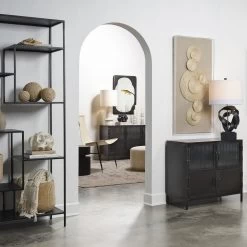 Vitrino 50 Inch Black 6 Door Console -Jamie Young Store 20vitr6 cobk 6