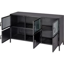 Vitrino 50 Inch Black 6 Door Console -Jamie Young Store 20vitr6 cobk 7