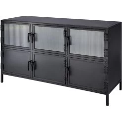 Vitrino 50 Inch Black 6 Door Console -Jamie Young Store 20vitr6 cobk 8