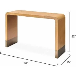 Waterfall 48 Inch Brown Console 7 Waterfall 48 Inch Brown Console -Jamie Young Store 20wate coca 2