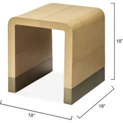 Waterfall 18 X 18 Inch Brown Side Table 6 Waterfall 18 X 18 Inch Brown Side Table -Jamie Young Store 20wate stca 2