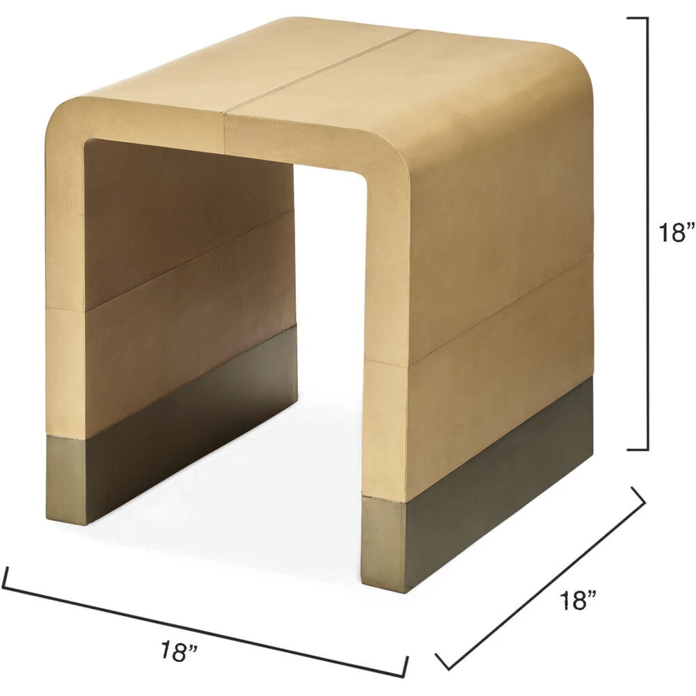 Waterfall 18 X 18 Inch Brown Side Table 3 Waterfall 18 X 18 Inch Brown Side Table - Image 3