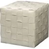 Ottoman 18 Inch Cream Ottoman