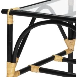 Xanadu 24 X 24 Inch Black & Cream Side Table -Jamie Young Store 20xana stbk 7