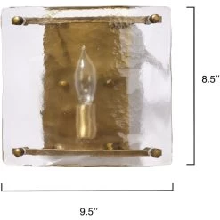 Glenn 1 Light 9.5 Inch Antique Brass Wall Sconce Wall Light -Jamie Young Store 4glen ssab 2