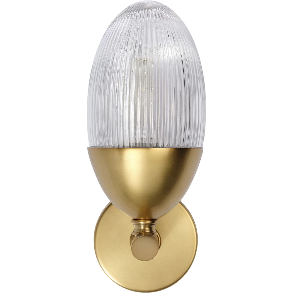 Whitworth 1 Light 5.5 Inch Polished Brass Sconce Wall Light, Small 1 Whitworth 1 Light 5.5 Inch Polished Brass Sconce Wall Light, Small