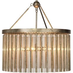 Andromeda 6 Light 24 Inch Champagne Leaf Chandelier Ceiling Light 7 Andromeda 6 Light 24 Inch Champagne Leaf Chandelier Ceiling Light -Jamie Young Store 5andr chch 2