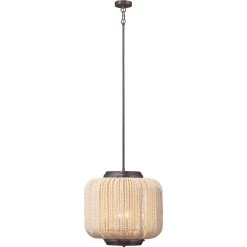 Eclair 4 Light 20 Inch Oil Rubbed Bronze Beaded Chandelier Ceiling Light -Jamie Young Store 5ecla chob 4