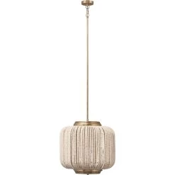 Jamie Young Store 23 Eclair 4 Light 20 Inch Antique Champagne Beaded Chandelier Ceiling Light