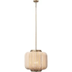 Eclair 4 Light 20 Inch Antique Champagne Beaded Chandelier Ceiling Light -Jamie Young Store 5ecla chsl 4