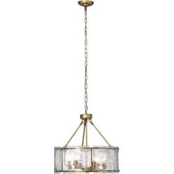Glenn 6 Light 21.75 Inch Antique Brass Chandelier Ceiling Light, Large -Jamie Young Store 5glen lgab 4