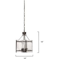 Glenn 4 Light 14 Inch Bronze And Oil Rubbed Bronze Chandelier Ceiling Light, Small -Jamie Young Store 5glen smob 2