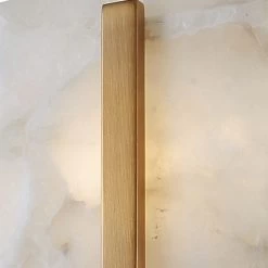 Halo 8 Light 33 Inch Alabaster And Brass Chandelier Ceiling Light -Jamie Young Store 5halo lgwh 9