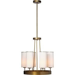 Kindgom LED 28 Inch Antique Brass Chandelier Ceiling Light -Jamie Young Store 5king chab 5