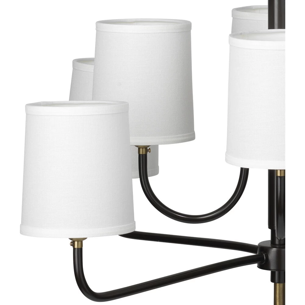 Lawton 8 Light 33 Inch Antique Brass Chandelier Ceiling Light 2 Lawton 8 Light 33 Inch Antique Brass Chandelier Ceiling Light - Image 2