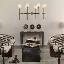 Minerva 8 Light 48 Inch Antique Brass Chandelier Ceiling Light 6 Minerva 8 Light 48 Inch Antique Brass Chandelier Ceiling Light -Jamie Young Store 5mine8 chab 2