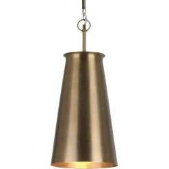 Nara 1 Light 6 Inch Antique Brass Pendant Ceiling Light -Jamie Young Store 5nara brass 1