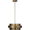 Orbit 3 Light 20 Inch Antique Brass Chandelier Ceiling Light