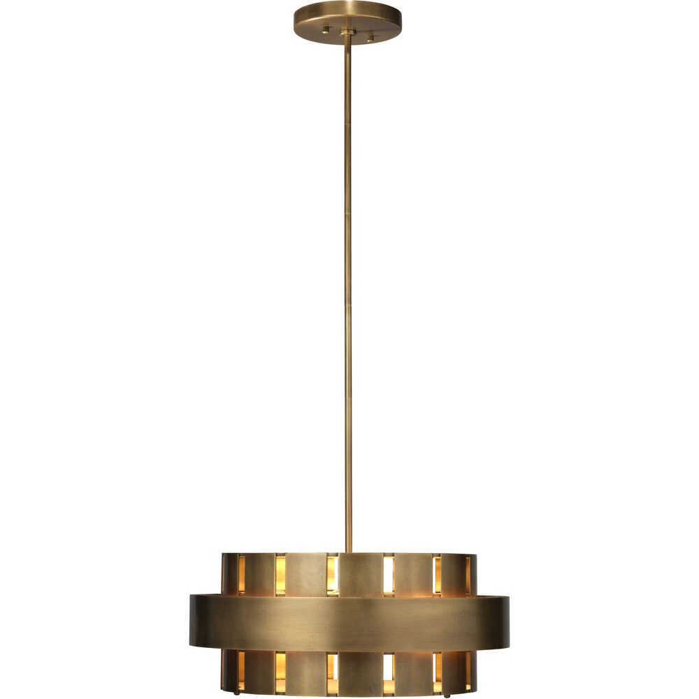 Orbit 3 Light 20 Inch Antique Brass Chandelier Ceiling Light 2 Orbit 3 Light 20 Inch Antique Brass Chandelier Ceiling Light - Image 2